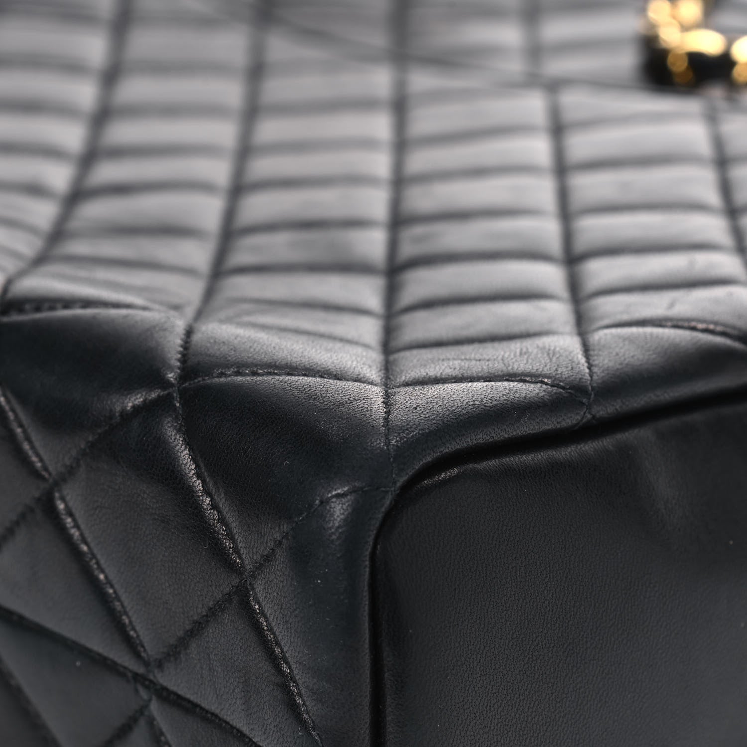 Chanel Lambskin Quilted Shoulder Bag Black 7 of 10