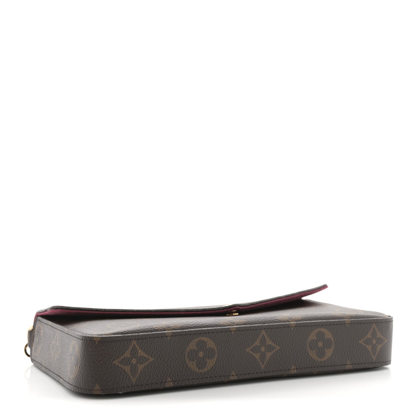 Monogram Pochette Felicie Chain Wallet Fuchsia