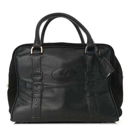 Mulberry Calfskin Suede Maisie Clipper Satchel Black 1 of 15