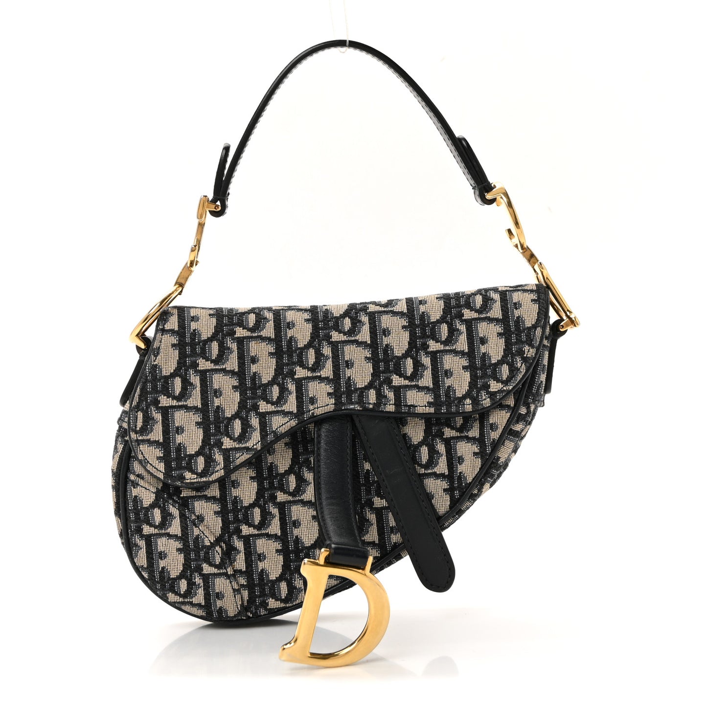 Oblique Mini Saddle Bag Blue