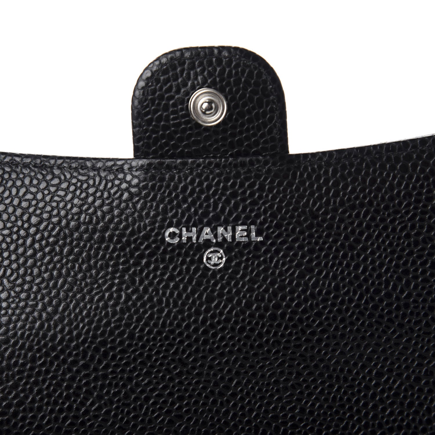 Chanel Caviar Quilted Large Gusset Flap Wallet Black 6 of 9