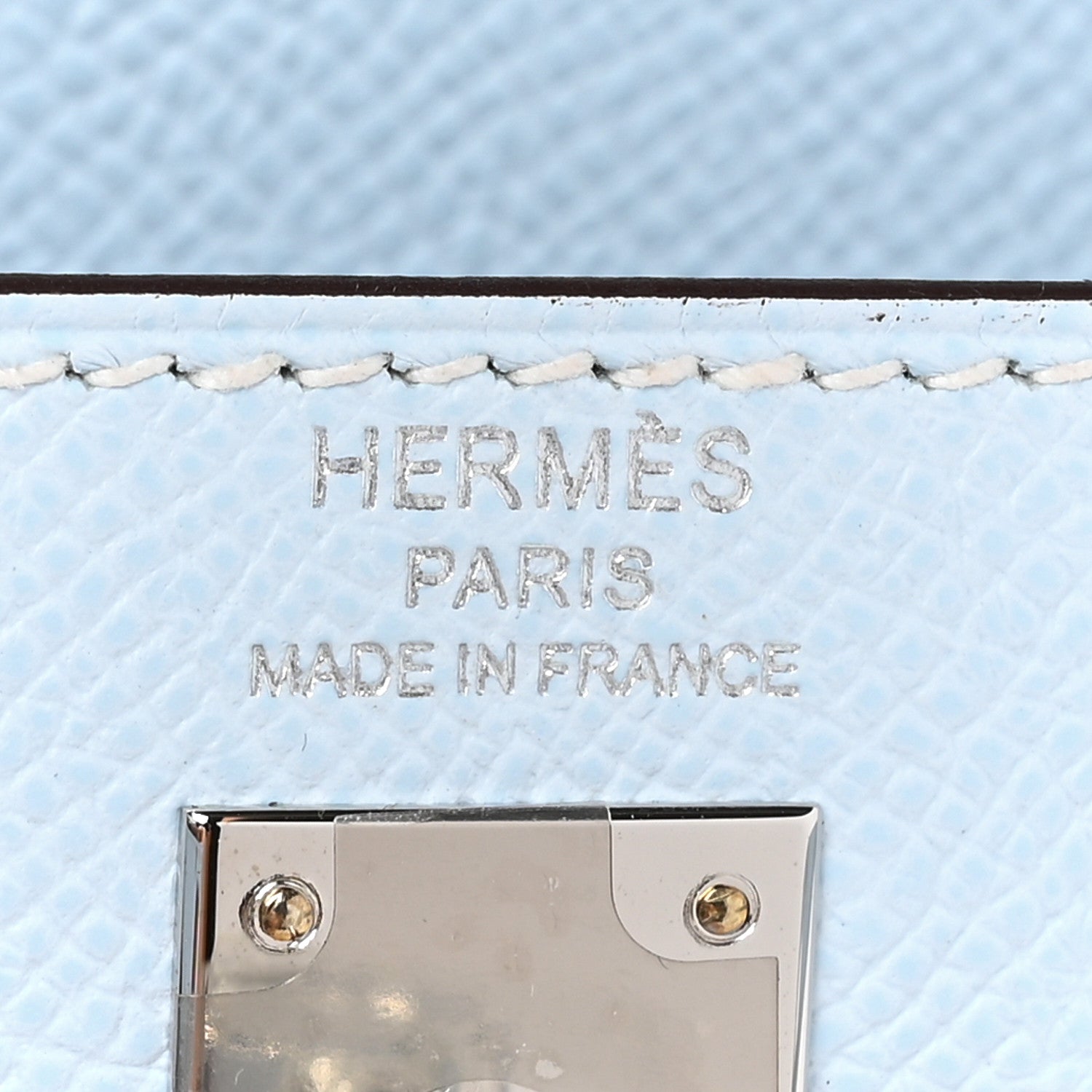 Hermes Epsom Kelly Sellier 25 Bleu Brume 6 of 9