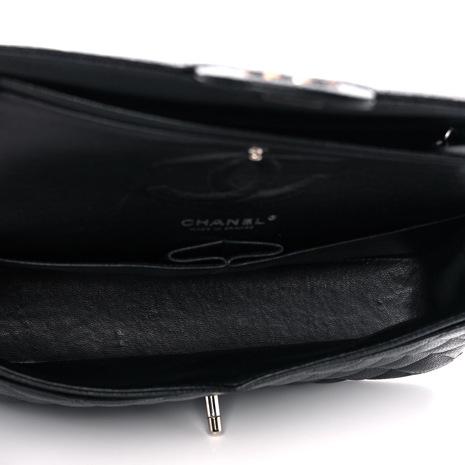Chanel Caviar Quilted Medium Double Flap Black 5 of 14