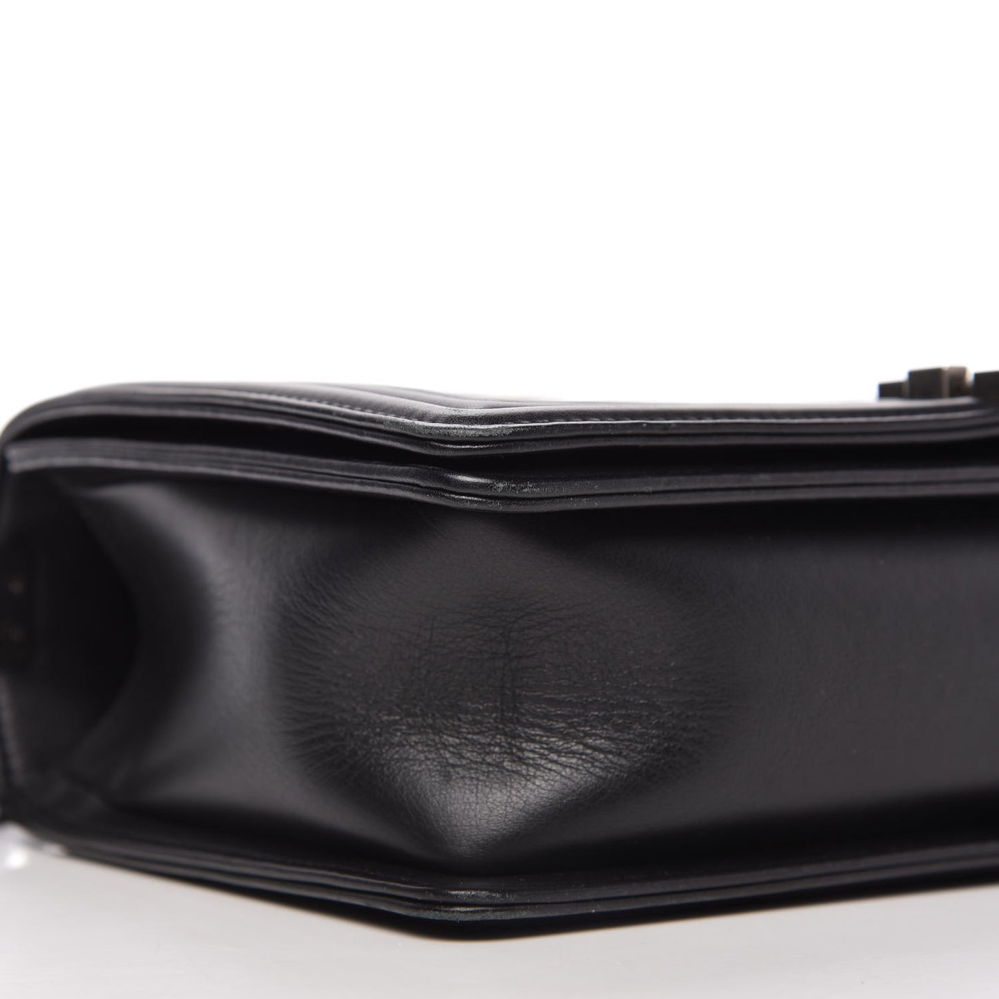 Calfskin Quilted New Medium Boy Flap Black