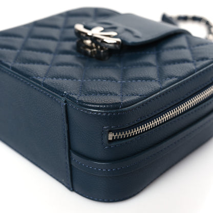 Chanel Caviar Mini Camera Case Bag Navy Blue 9 of 12