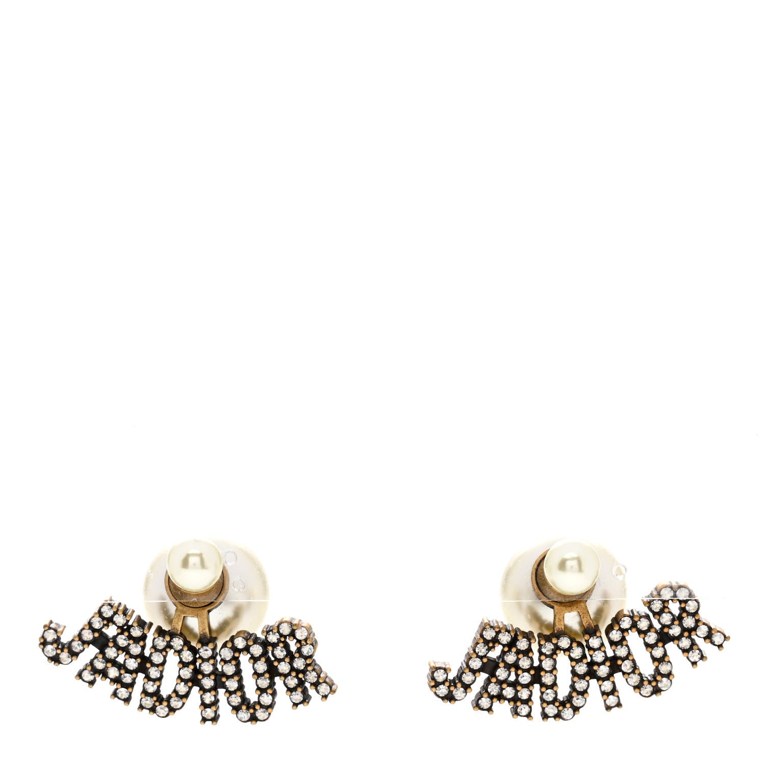 Christian Dior Pearl Crystal J'Adior Earrings 1 of 5