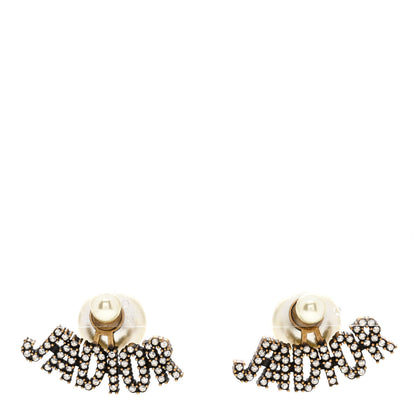 Christian Dior Pearl Crystal J'Adior Earrings 1 of 5
