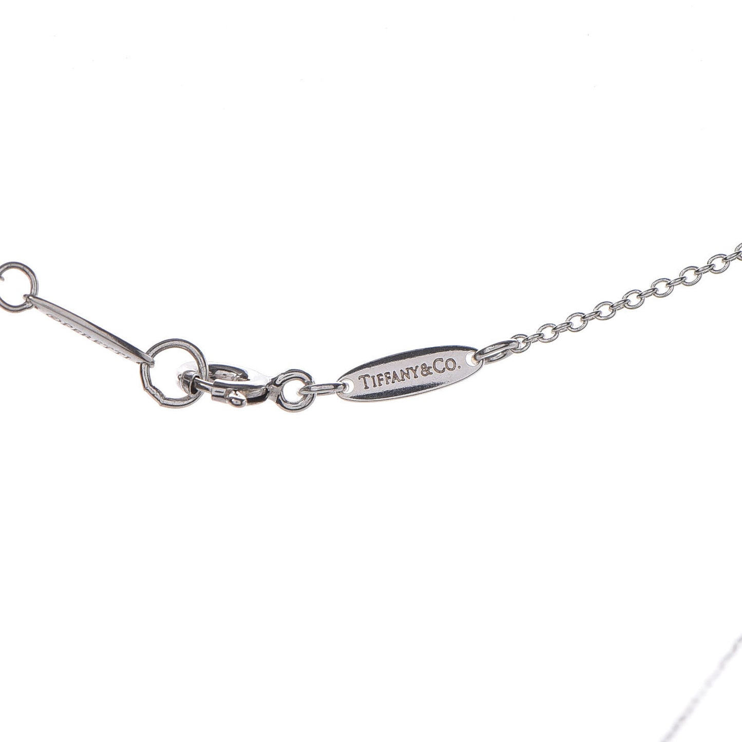 Sterling Silver Elsa Peretti Letter "T" Pendant Necklace
