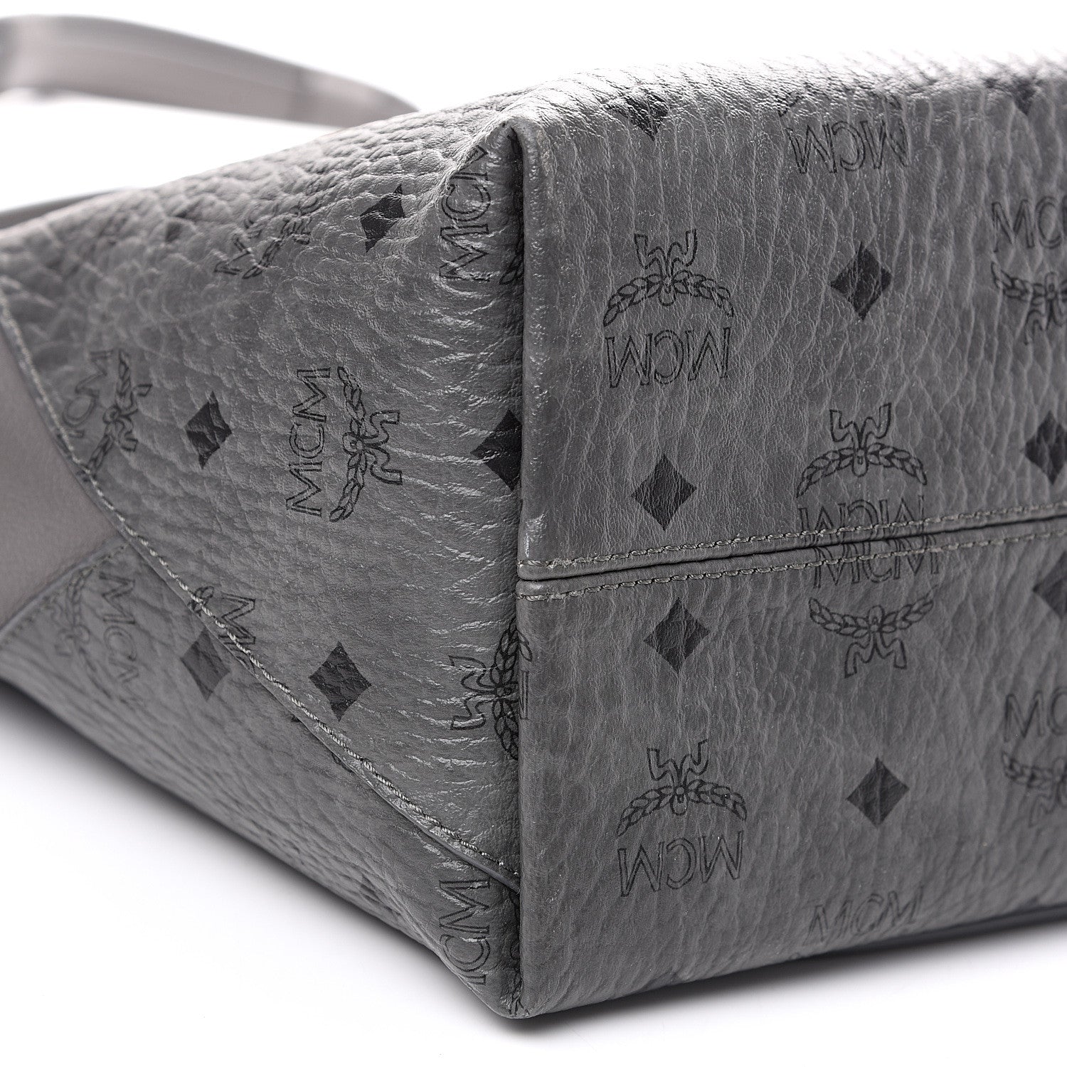 MCM Visetos Medium Klara Hobo Grey 7 of 9