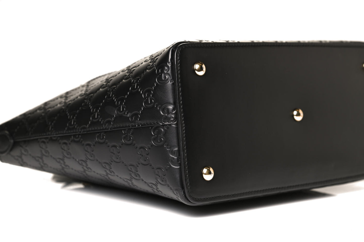 Guccissima Linea A Foldover Tote Black