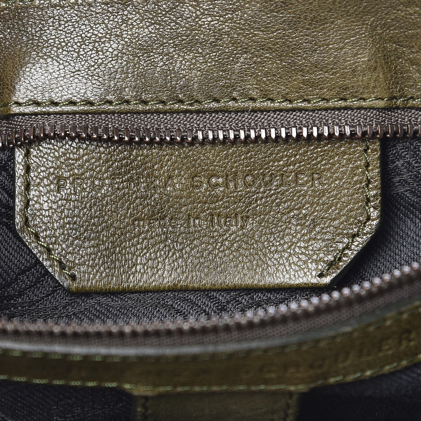 Lambskin Medium PS1 Satchel Military