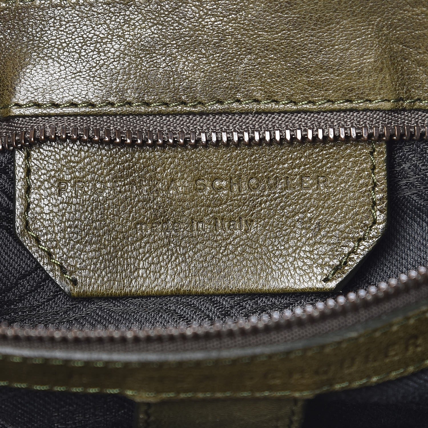 Proenza Schouler Lambskin Medium PS1 Satchel Military 8 of 11