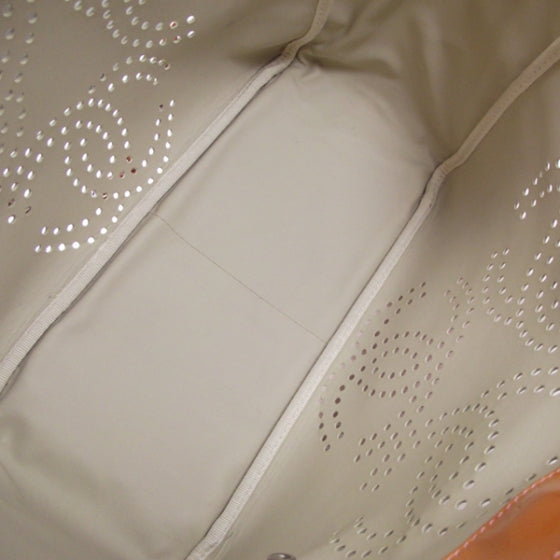 Chanel Patent Perforated CC Shopping Tote 4 of 9