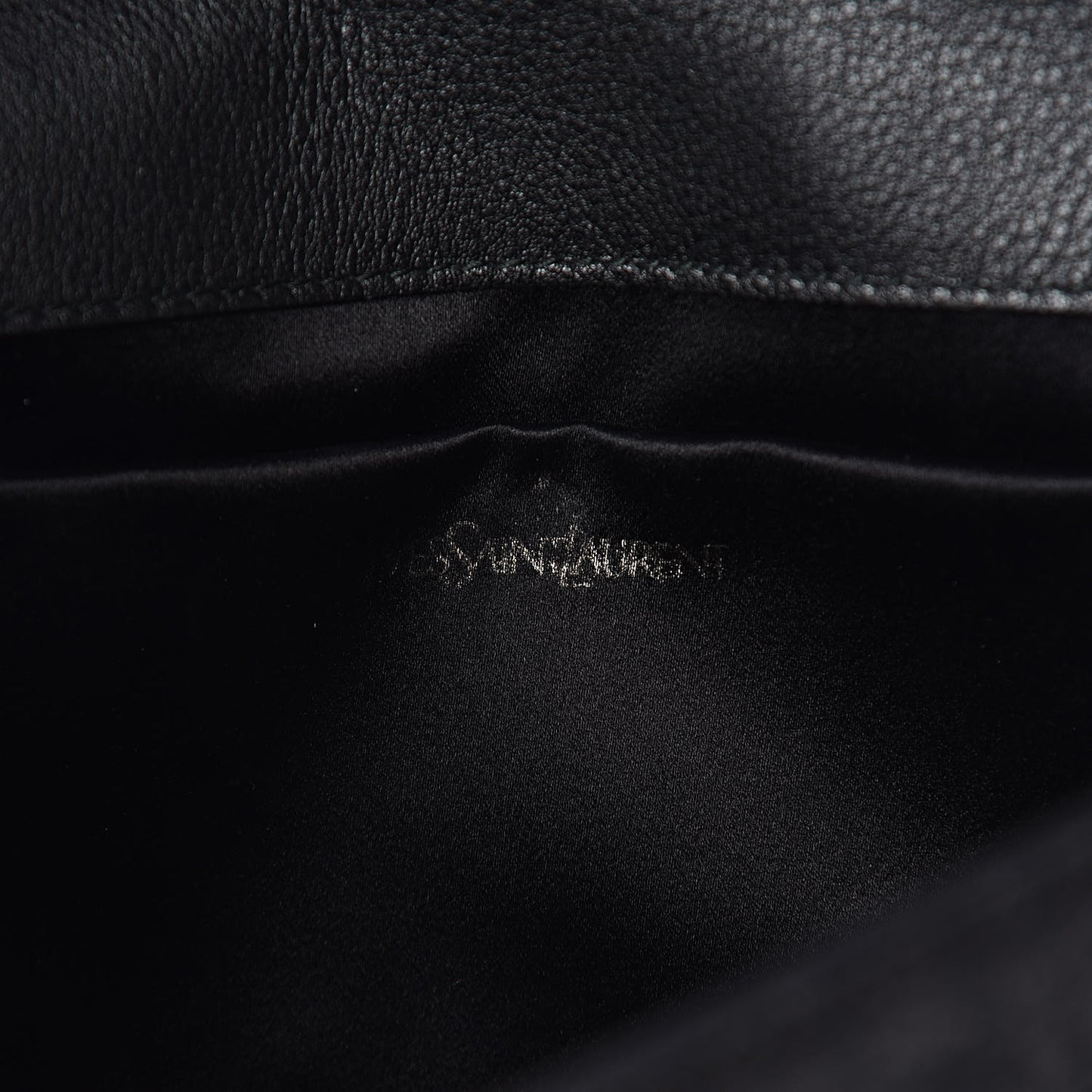 Glitter Calfskin Large Belle De Jour Clutch Black