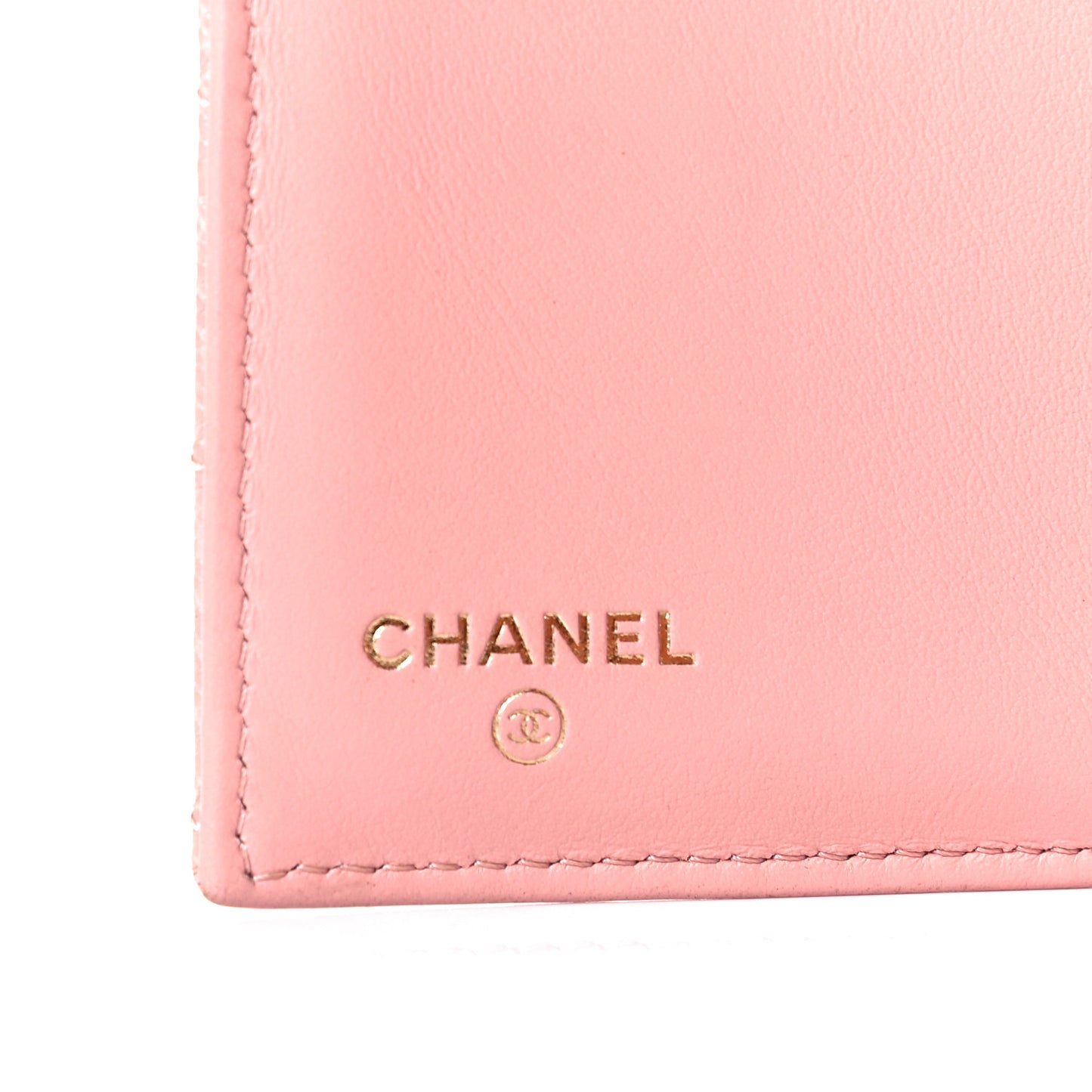 Caviar Quilted Boy Compact Wallet Pink