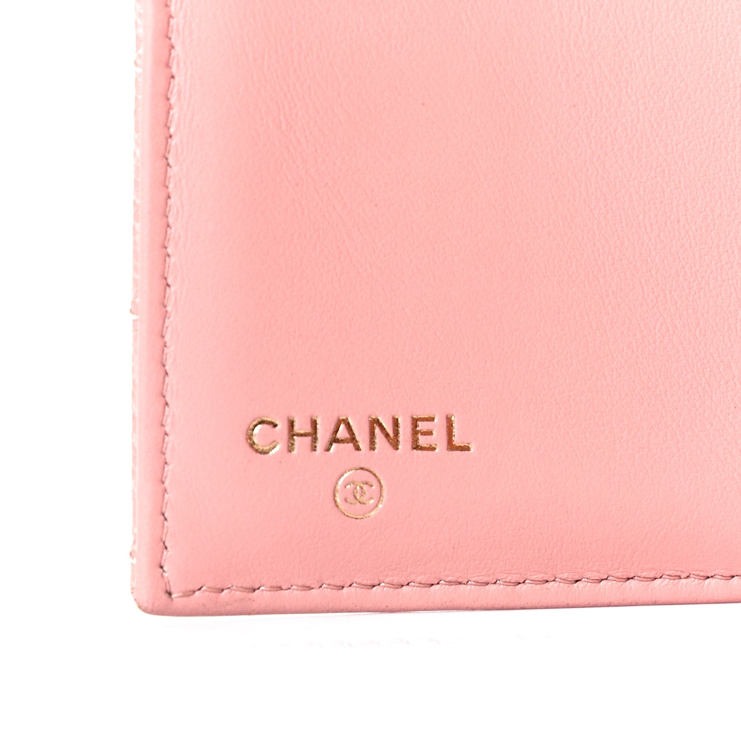 Chanel Caviar Quilted Boy Compact Wallet Pink 8 of 10