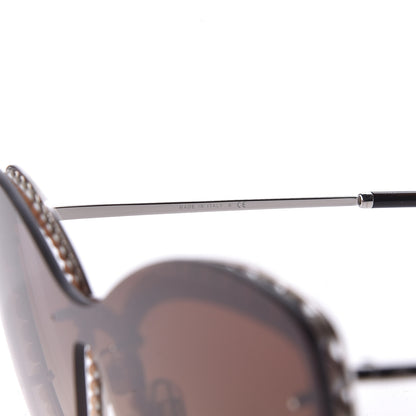 Chanel Acetate Metal Pearl Butterfly Sunglasses 4236-H Brown 6 of 6