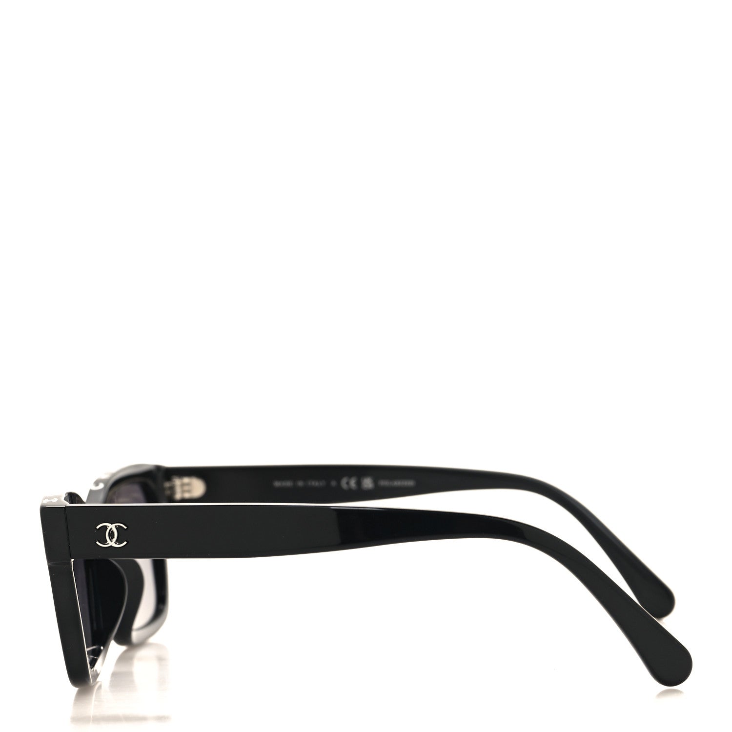 Chanel Acetate Polarized Square Sunglasses 5417-A Black 3 of 8
