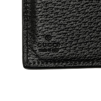 Gucci Calfskin Boar Effect GG Marmont Long Wallet Black 7 of 8