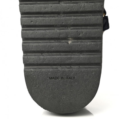 Chanel Lambskin Logo Platform Sandals 37.5 Red Black Ivory Navy Blue 6 of 9