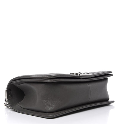 Chanel Caviar Quilted Medium Boy Flap Grey 4 of 10