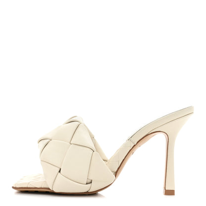 Bottega Veneta Nappa Maxi Intrecciato Lido 90mm Mule Sandals 36 Wax 1 of 7