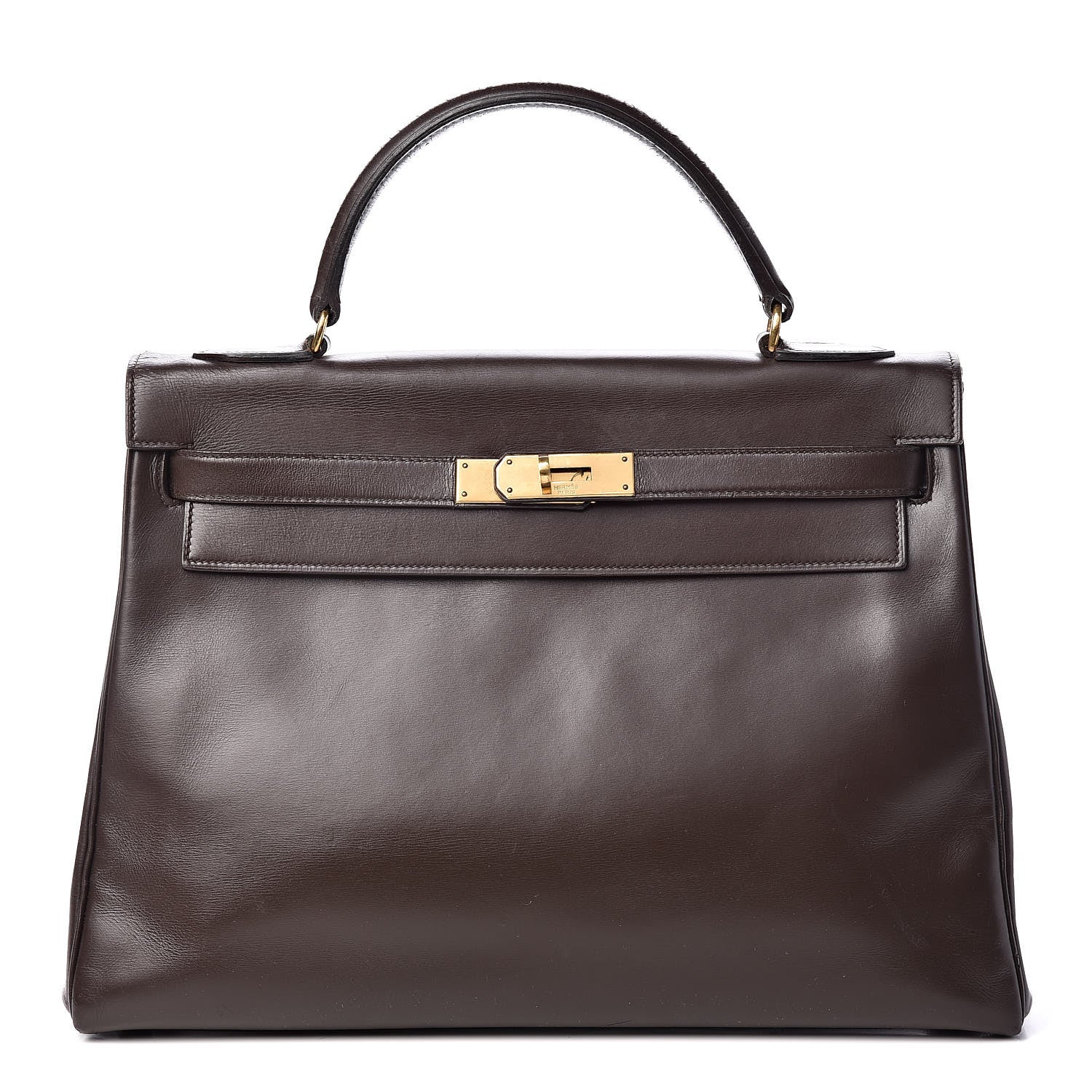 Hermes Box Kelly Retourne 32 Chocolate 1 of 64