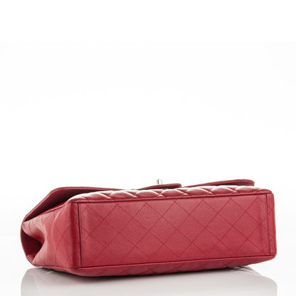 Chanel Caviar Quilted Maxi Single Flap Red 4 of 9