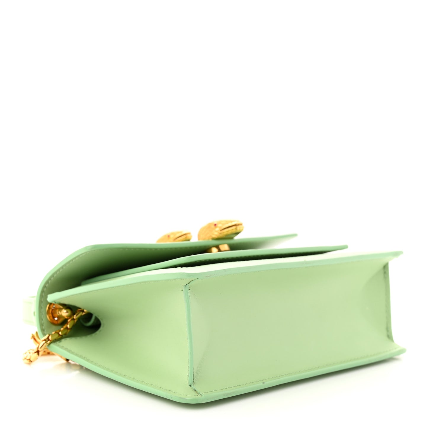 x ALEXANDER WANG Calfskin Serpenti Top Handle Belt Bag Light Green