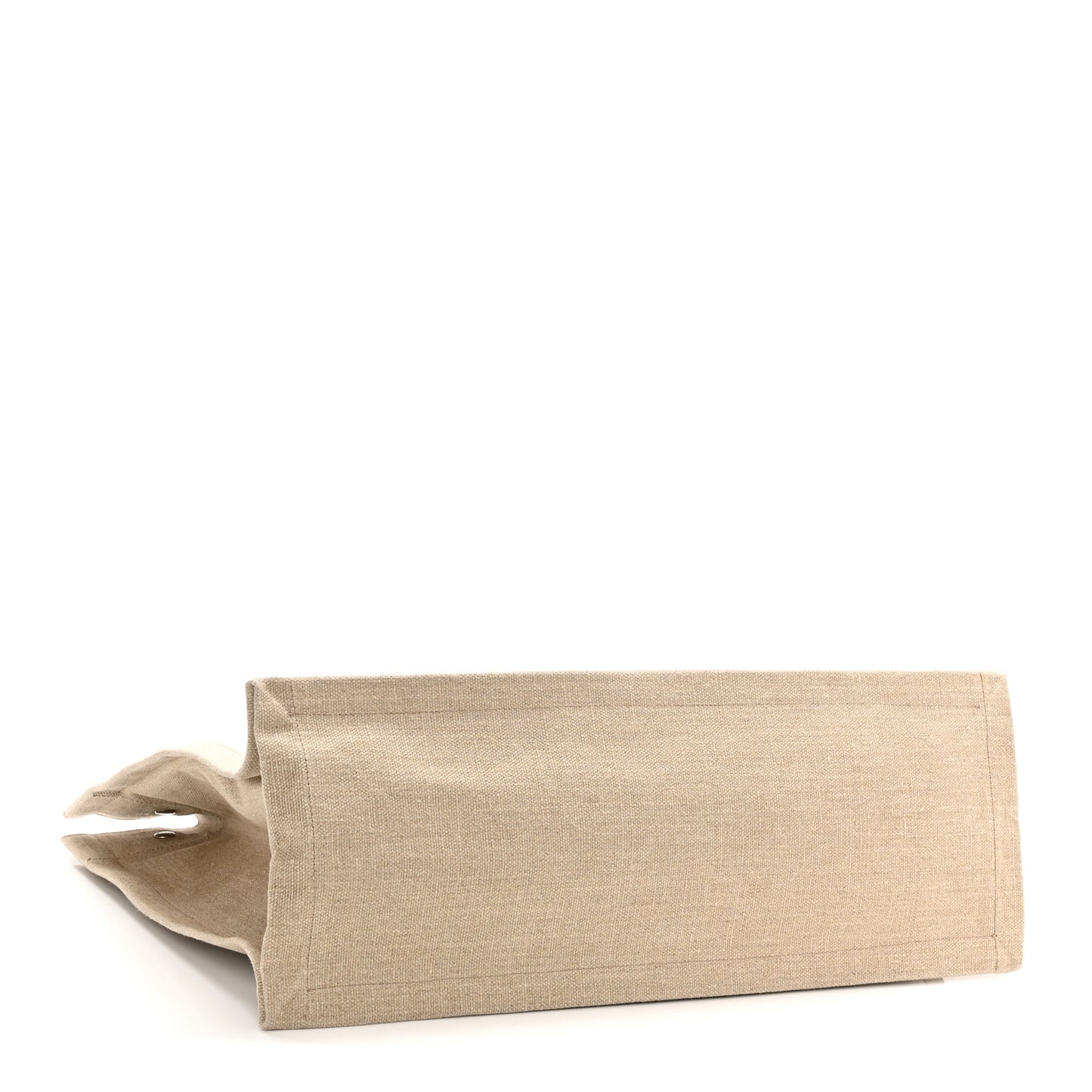 Linen Calfskin Rive Gauche Tote Optic White