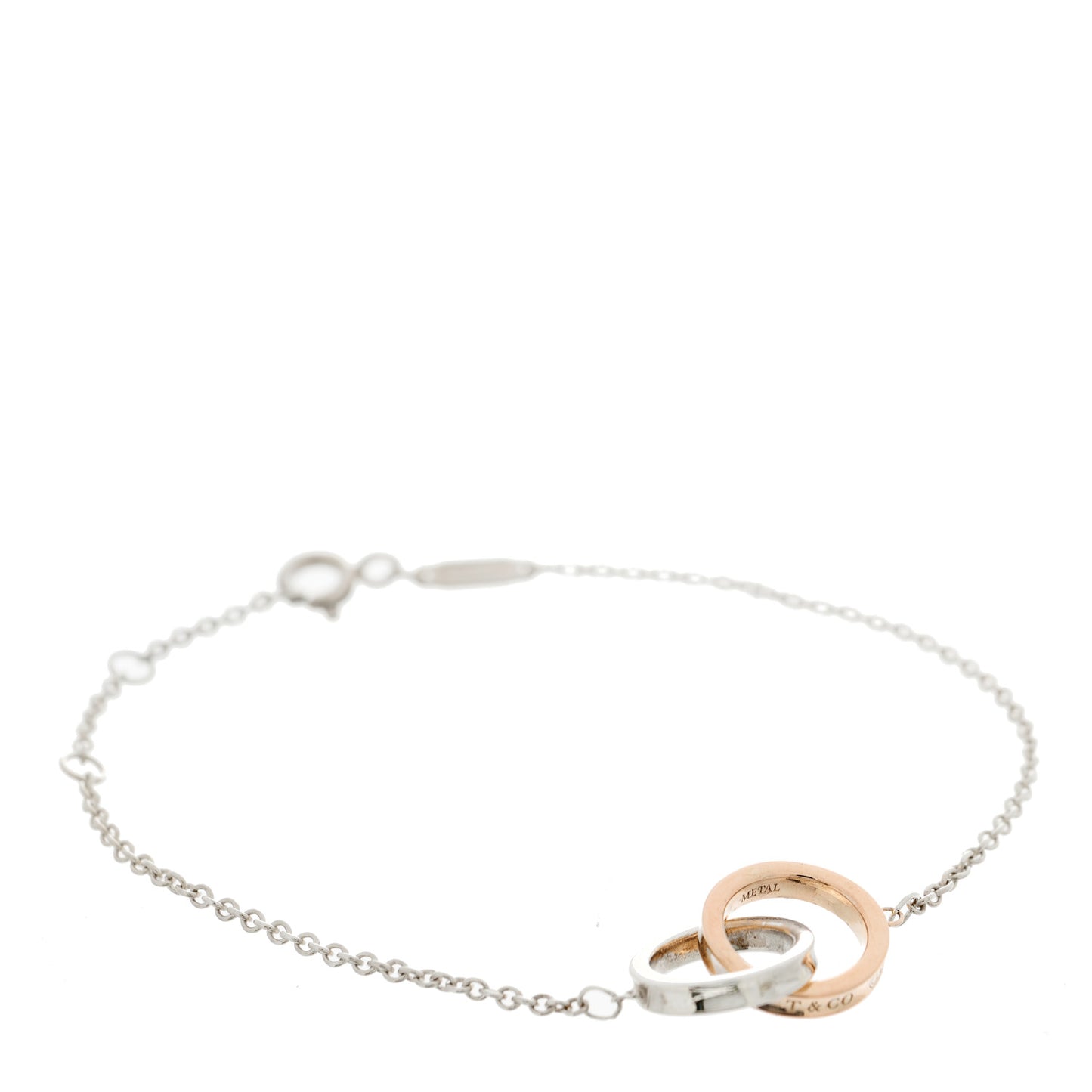Sterling Silver Rubedo 1837 Interlocking Bracelet