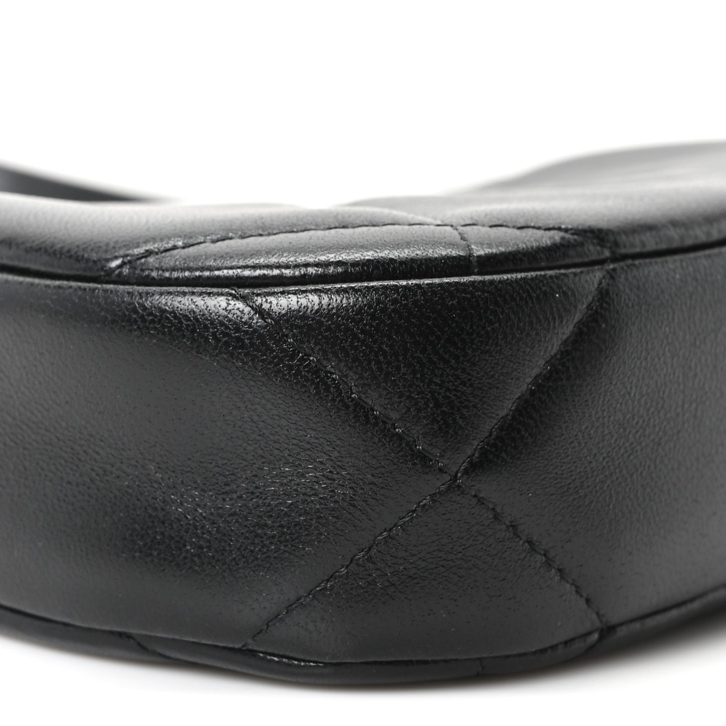Lambskin Quilted Chanel 19 Hobo Clutch With Chain Black