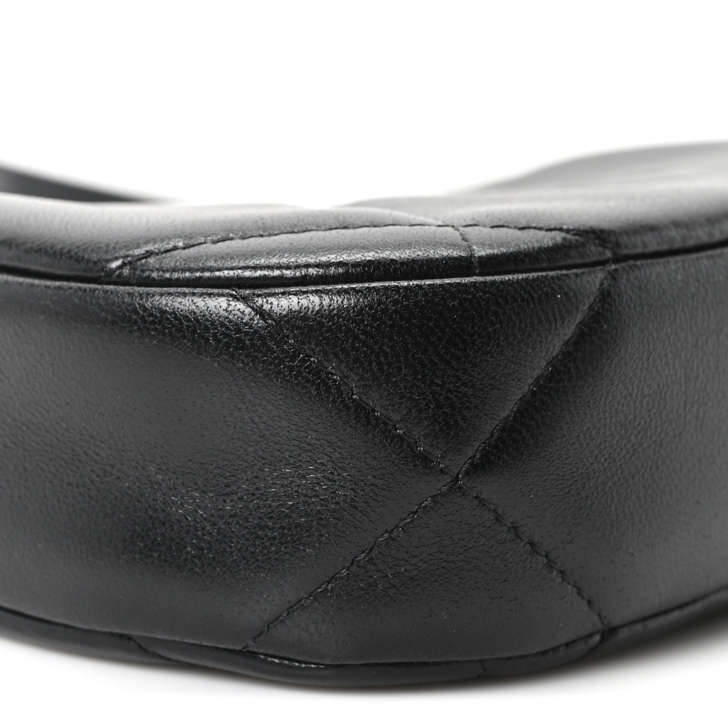 Chanel Lambskin Quilted Chanel 19 Hobo Clutch With Chain Black 9 of 11