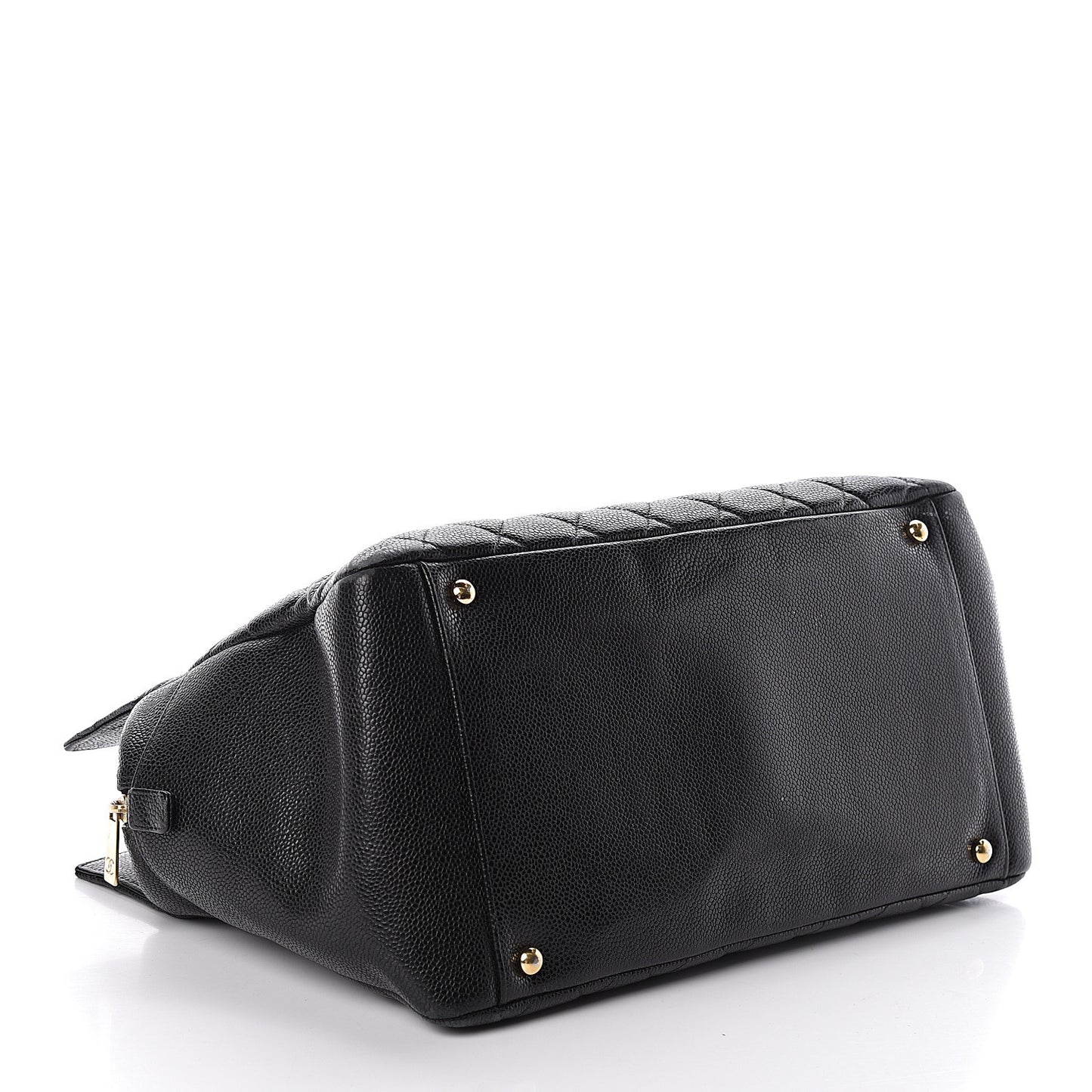 Caviar Quilted Petit Timeless Tote PTT Black