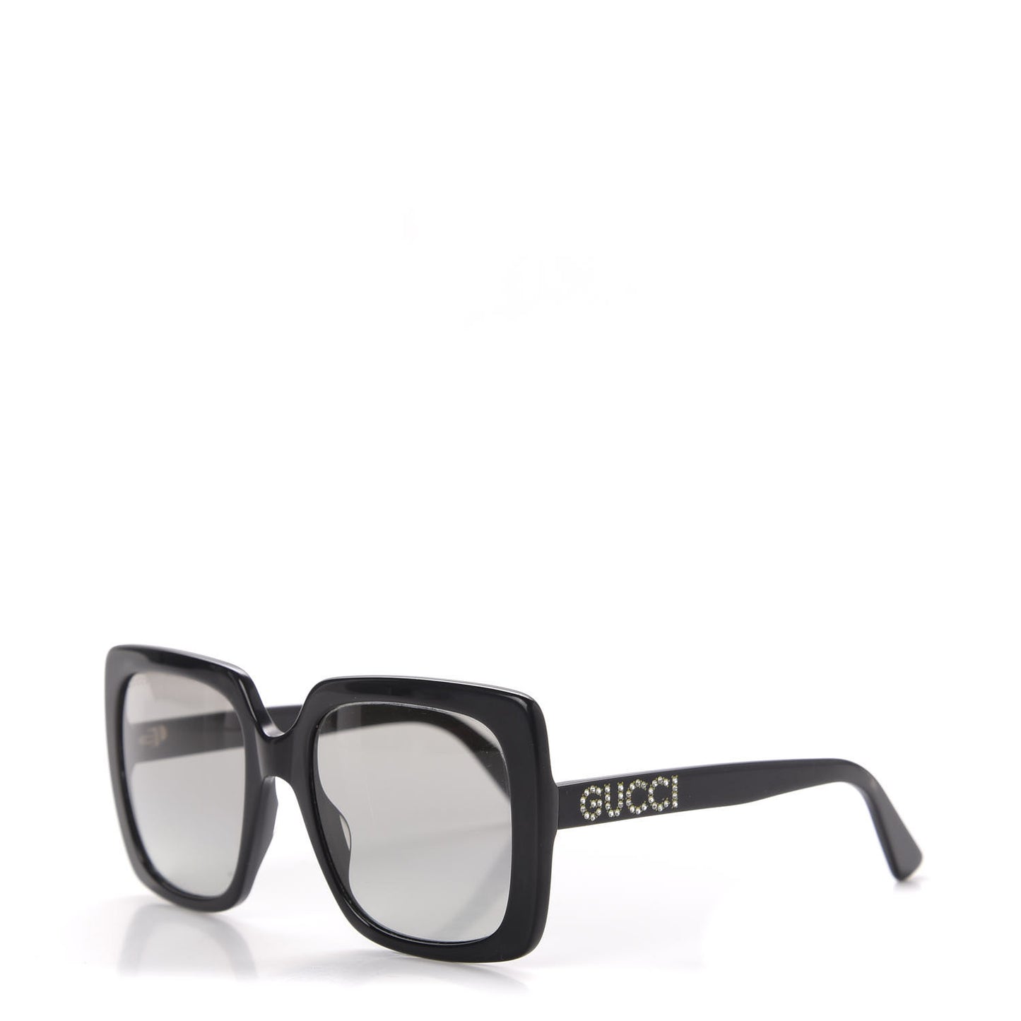 Crystal Square Frame GG Sunglasses GG0418S Black