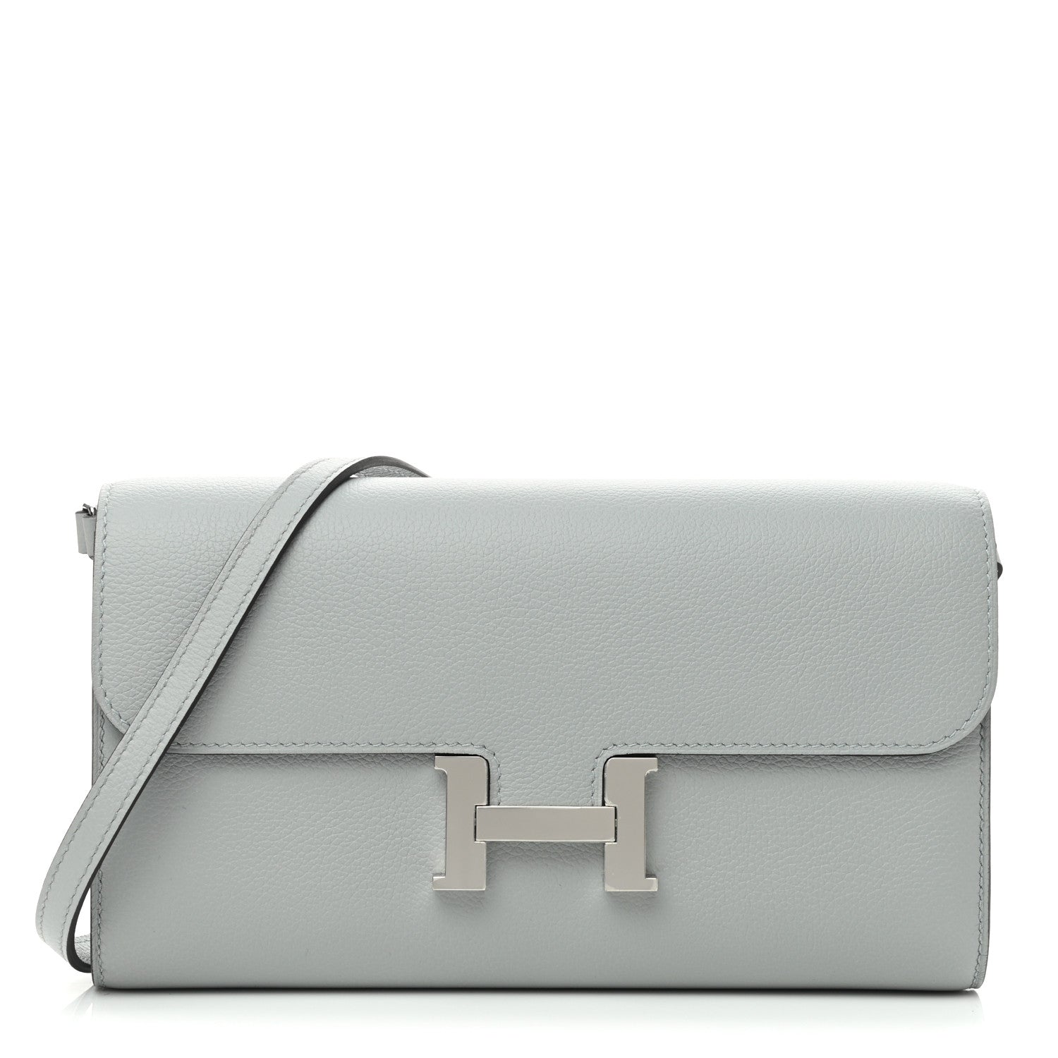 Hermes Evercolor Constance Wallet To Go Bleu Glacier 1 of 8