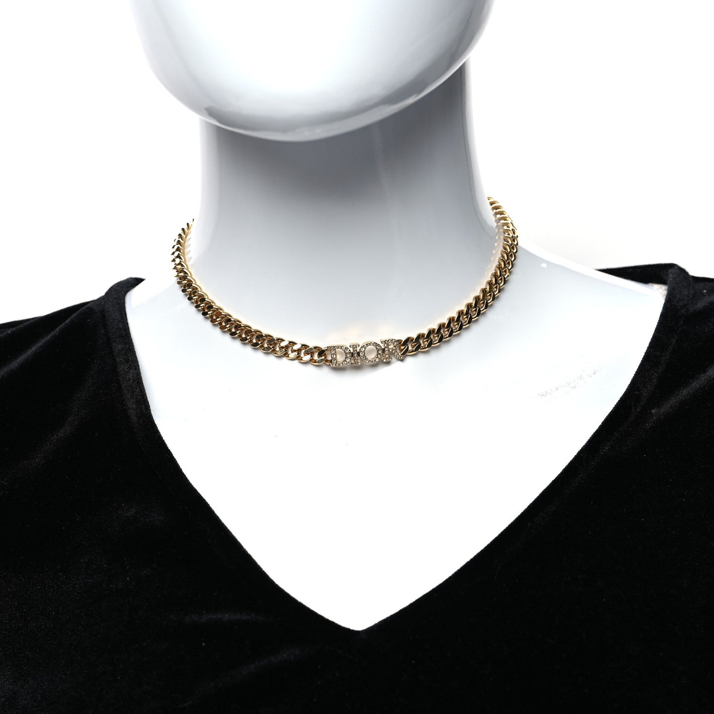Metal Crystal Dio(r)evolution Choker Gold