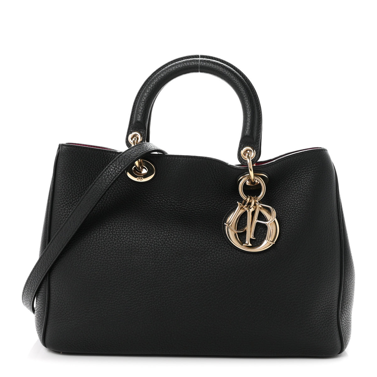 Bullcalf Medium Diorissimo Tote Black Rose Indien