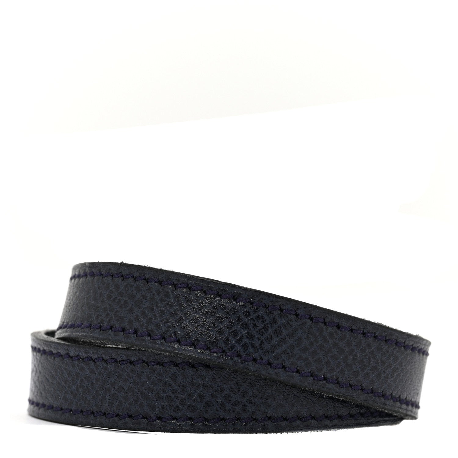 Hermes Courchevel Kelly Double Tour Bracelet M Bleu Marine 3 of 8