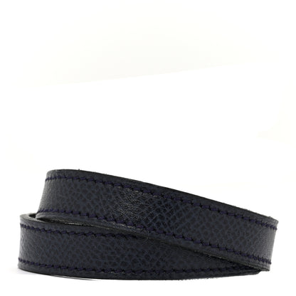 Hermes Courchevel Kelly Double Tour Bracelet M Bleu Marine 3 of 8