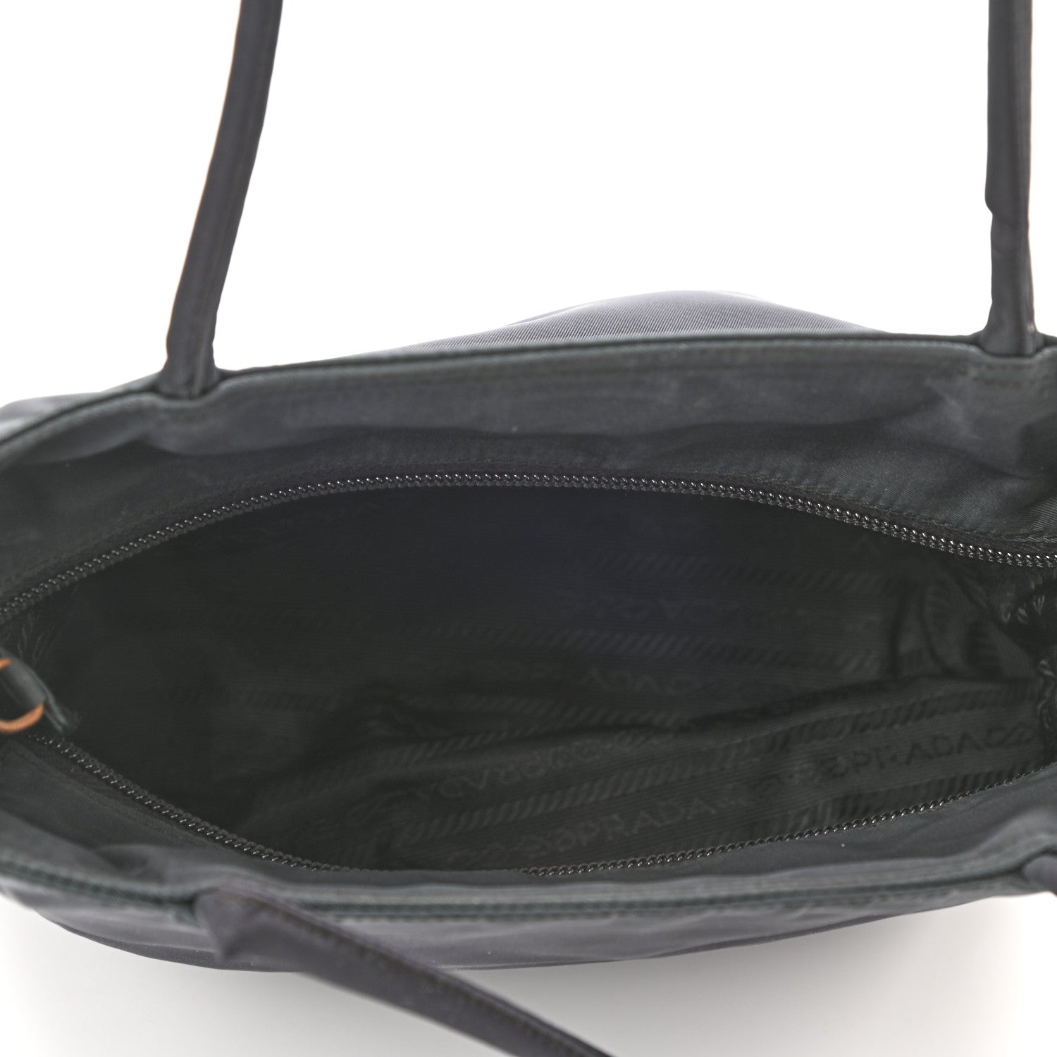 Prada Tessuto Nylon Shoulder Bag Black 5 of 9