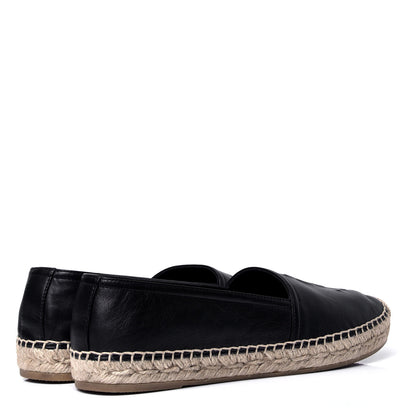 Saint Laurent Lambskin Monogram Espadrilles 37 Black 3 of 6