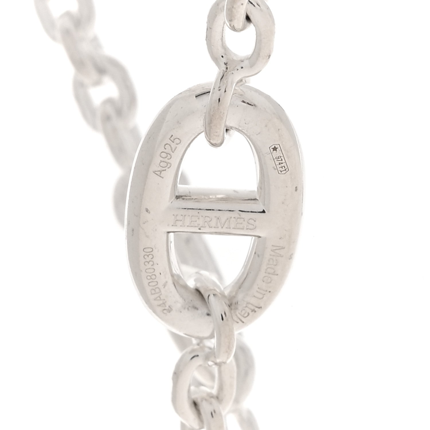 Hermes Sterling Silver Farandole Necklace 120 5 of 6
