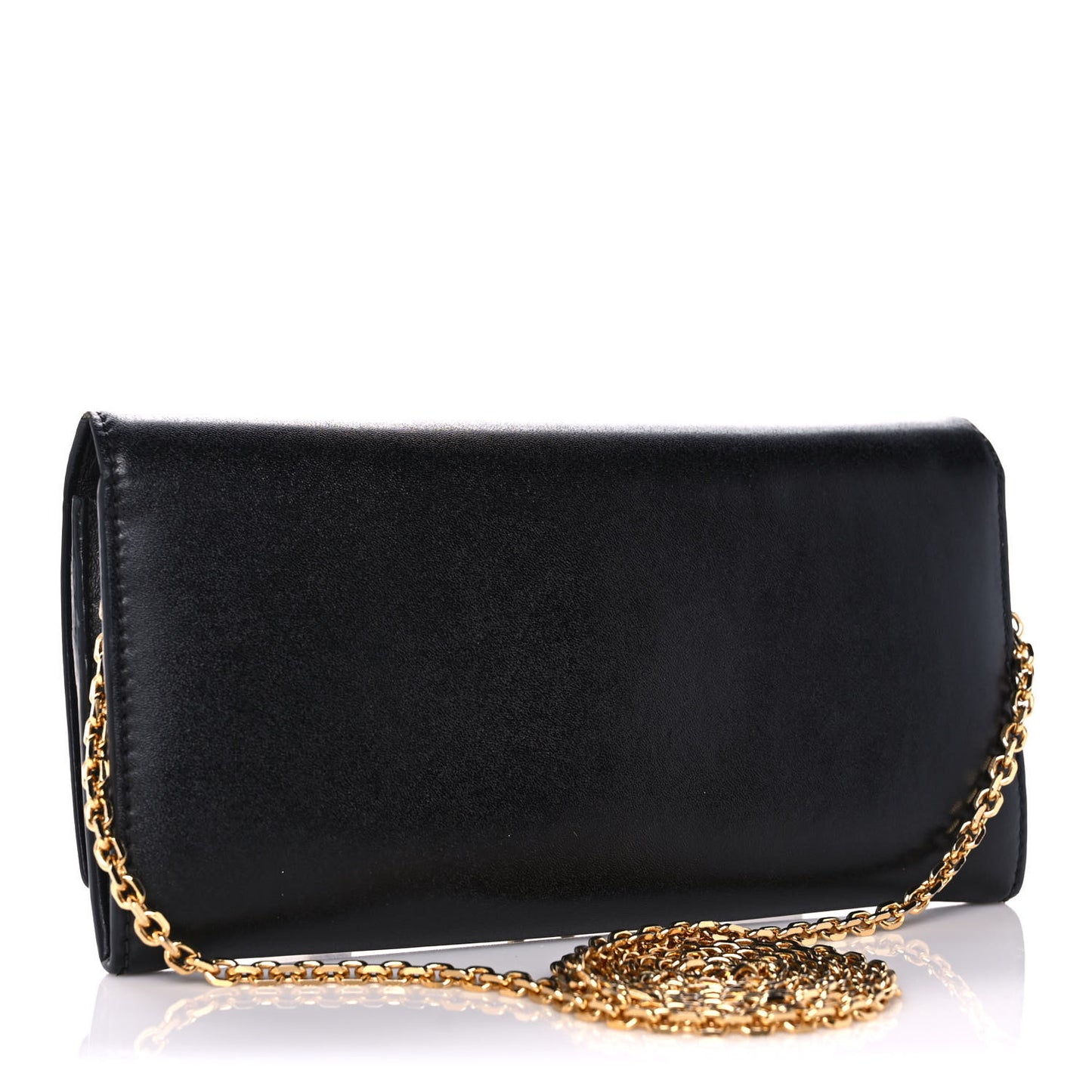 Vitello Liberty Century Lucido By The Way Continental Wallet On Chain Black