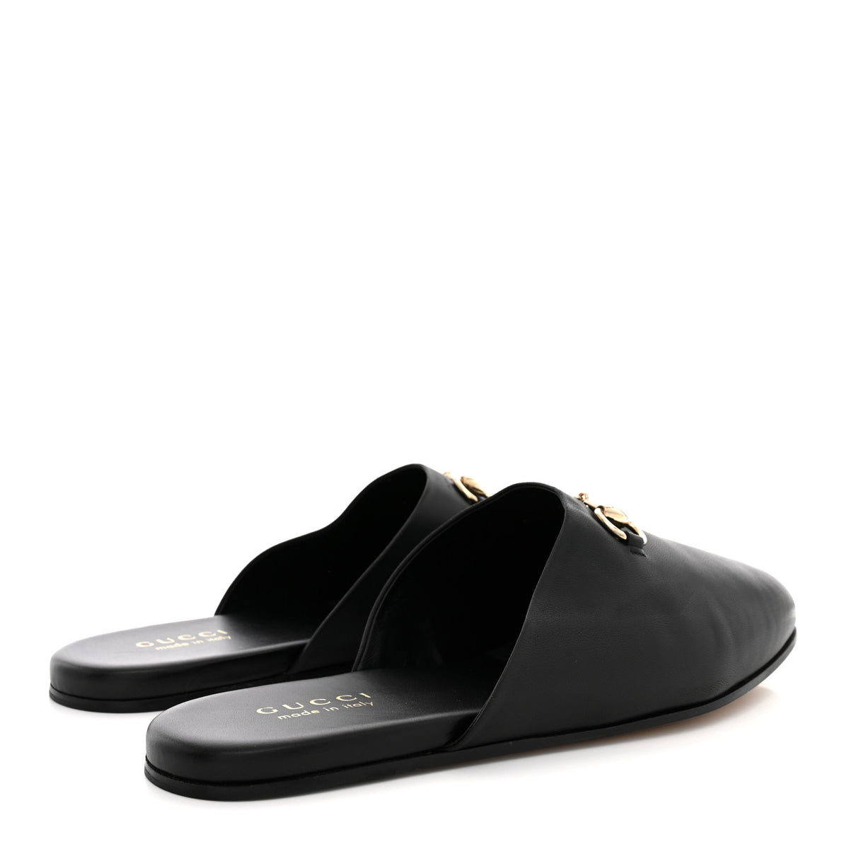 Gucci Calfskin Mens Horsebit Slippers 11 Black 5 of 11