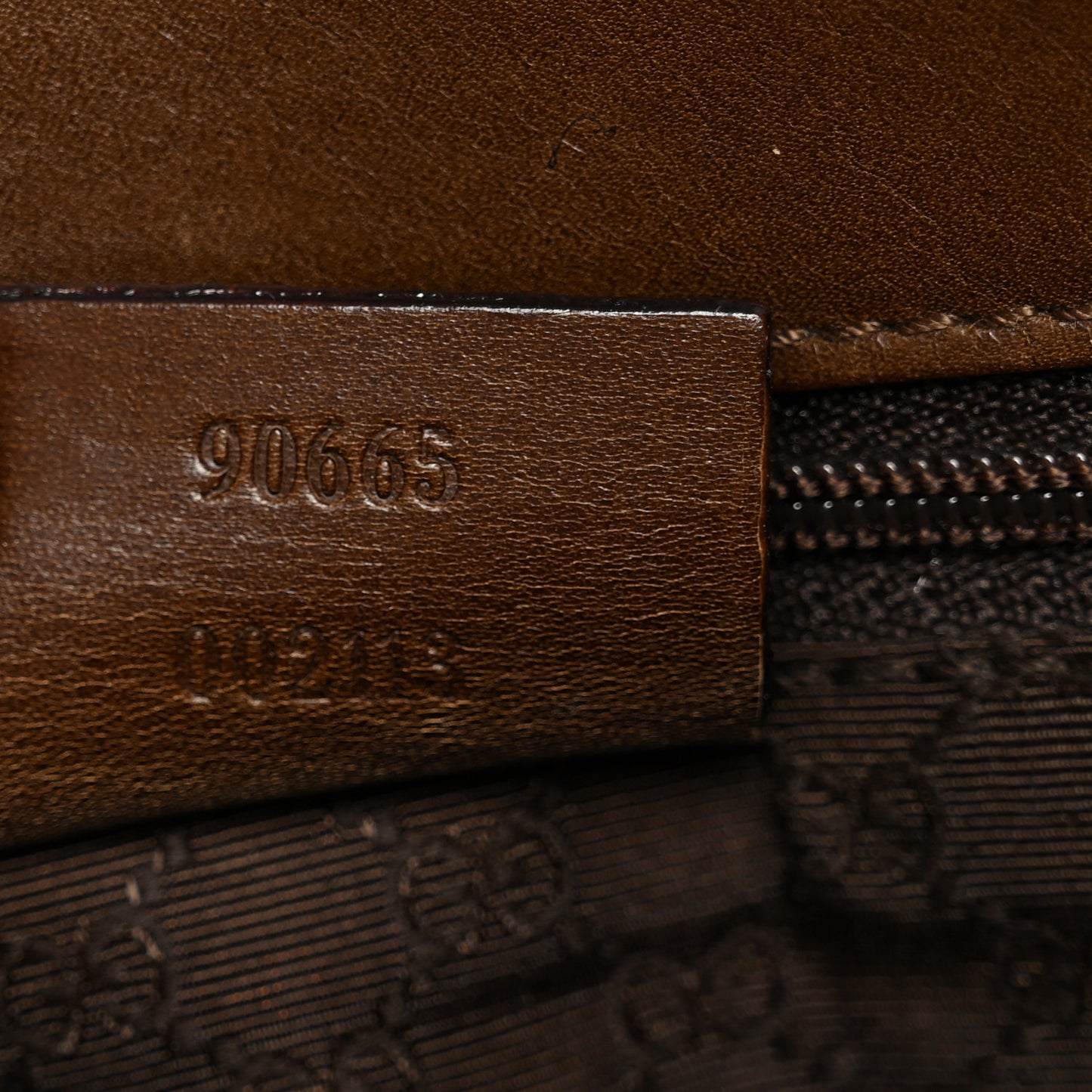 Calfskin Hobo Bag Brown