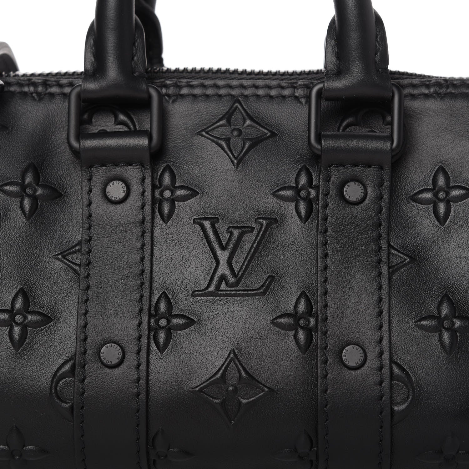 Louis Vuitton Monogram Seal Keepall XS Black 9 of 9