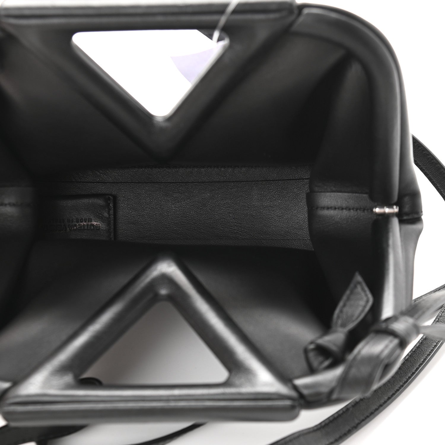 Bottega Veneta Calfskin Small The Point Triangle Bag Black 5 of 8