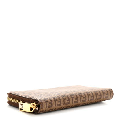Fendi Zucchino Spalmati Forever Zip Around Wallet Nocciola 4 of 11