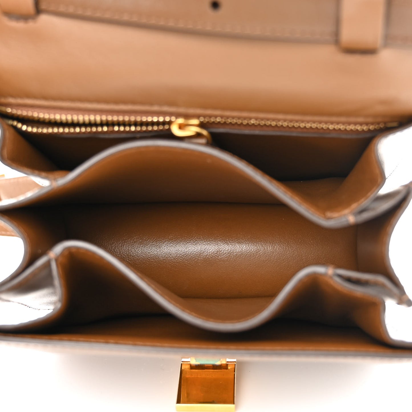 Smooth Calfskin Small Classic Box Flap Bag Camel